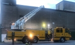 Our Firefighters practice aerial ladder operations at Thursday night drill.