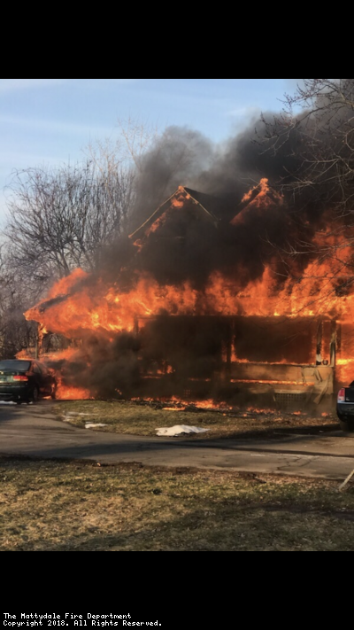 Mattydale Battles massive Blaze on Harrington st