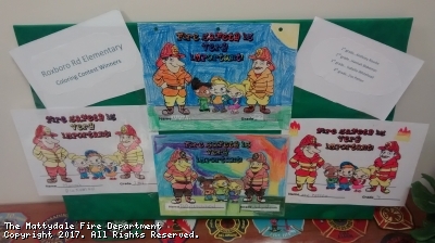 ROXBORO ELEMENTARY AND ST. MARGARET'S KIDS PARTICIPATE IN ANNUAL FIRE PREVENTION COLORING CONTEST