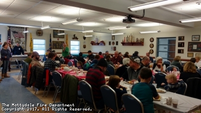 SANTA CLAUS VISITS THE MATTYDALE FIRE DEPARTMENT PANCAKE BREAKFAST